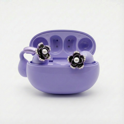 Black Camelia Ear Jewel Holiday Gift Bundle