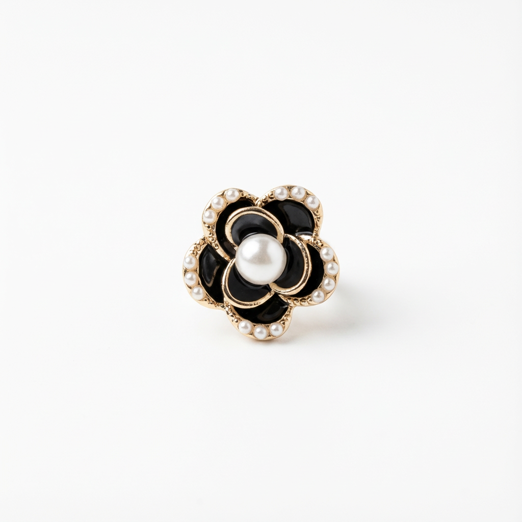 Black Camelia Ear Jewel Holiday Gift Bundle