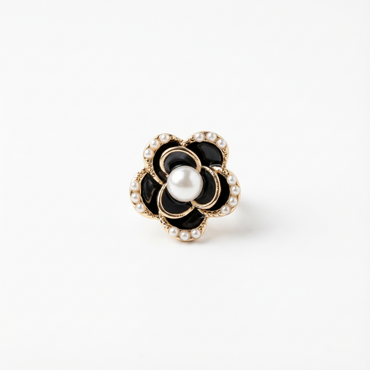 Black Camelia Ear Jewel Holiday Gift Bundle